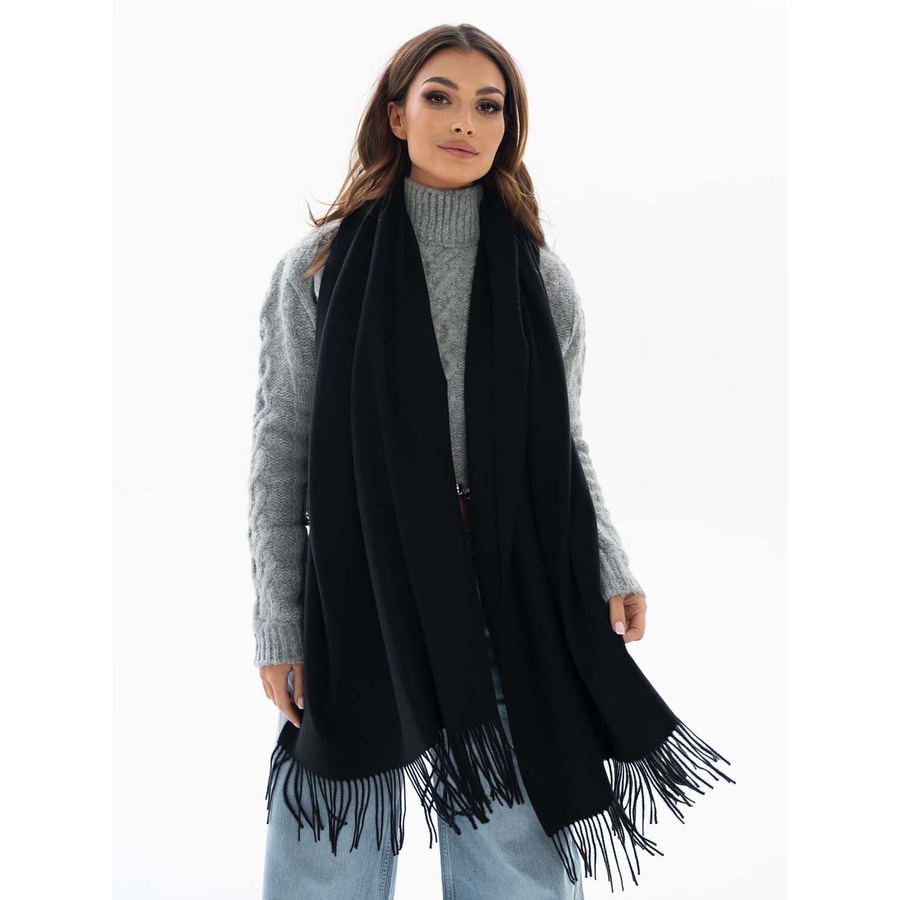 Eleganter Damen Schal in Schwarz – Peterson – Bild 3