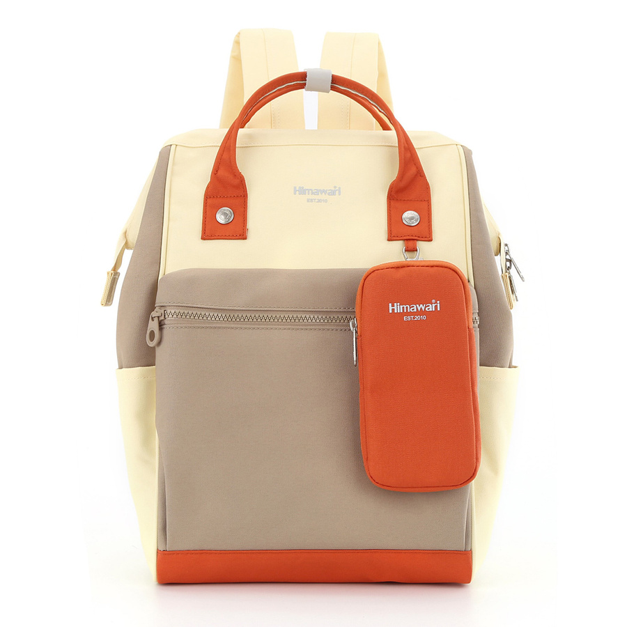 Vielseitiger A4 Rucksack in Beige-Orange – Himawari – Bild 2