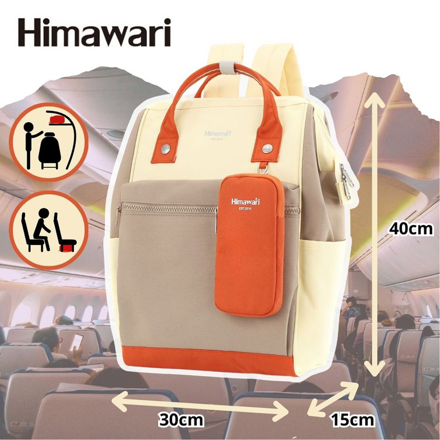 Vielseitiger A4 Rucksack in Beige-Orange – Himawari – Bild 7