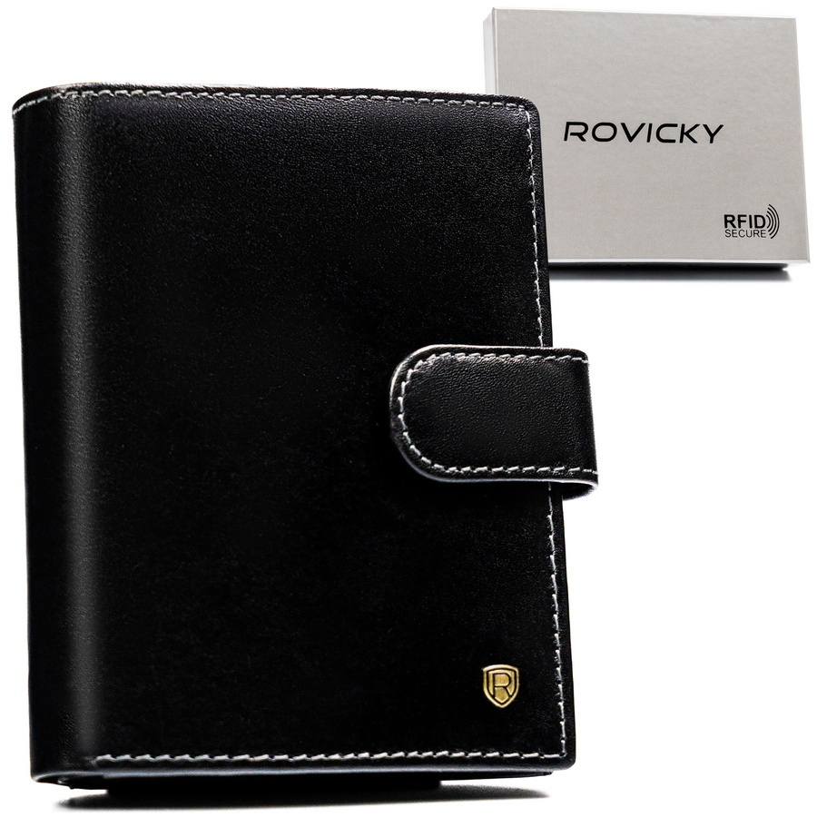 Klassische Herren Geldbörse für Karten mit RFID – Rovicky