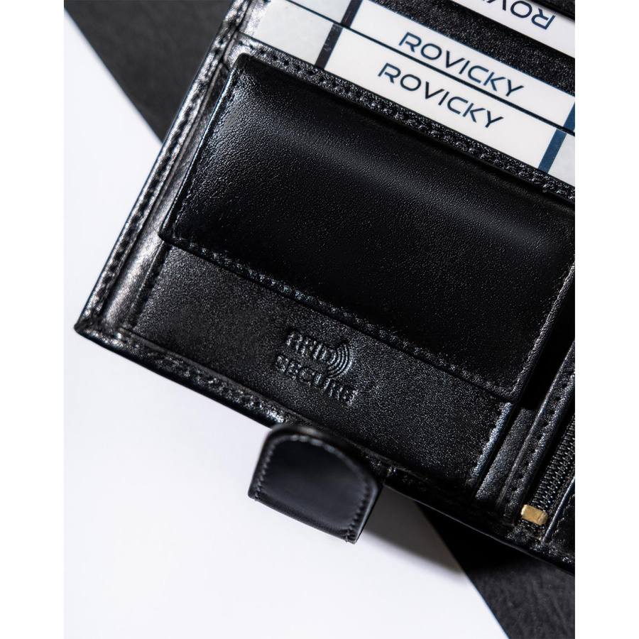 Klassische Herren Geldbörse für Karten mit RFID – Rovicky – Bild 10