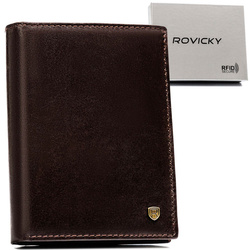 Herren Geldbörse aus Leder mit RFID – Geschenkidee – Rovicky