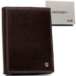 Herren Geldbörse aus Leder mit RFID – Geschenkidee – Rovicky