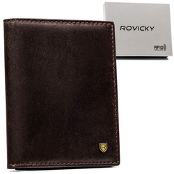 Elegante Herren Geldbörse aus echtem Leder mit RFID – Rovicky