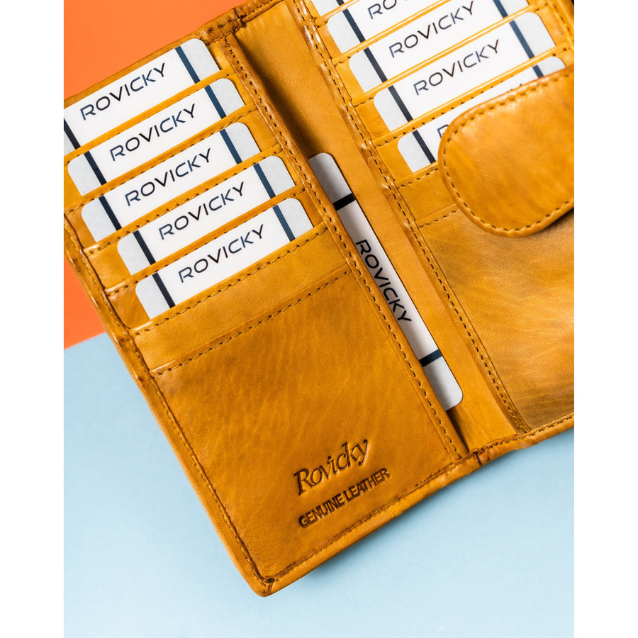 Klassische Damen Geldbörse für die Handtasche mit geometrischem Muster – Rovicky – Bild 8