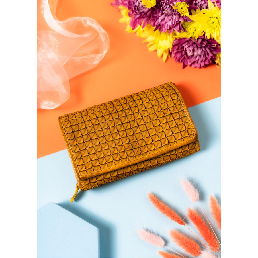 Klassische Damen Geldbörse für die Handtasche mit geometrischem Muster – Rovicky – Bild 2