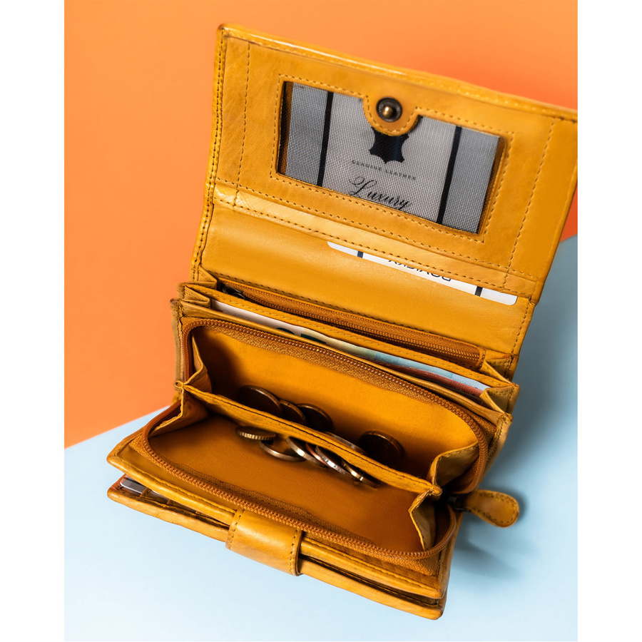 Klassische Damen Geldbörse für die Handtasche mit geometrischem Muster – Rovicky – Bild 9
