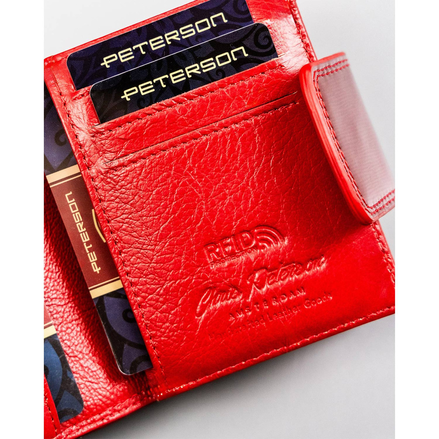 Elegante Damen Geldbörse mit RFID aus Lackleder – Peterson – Bild 8