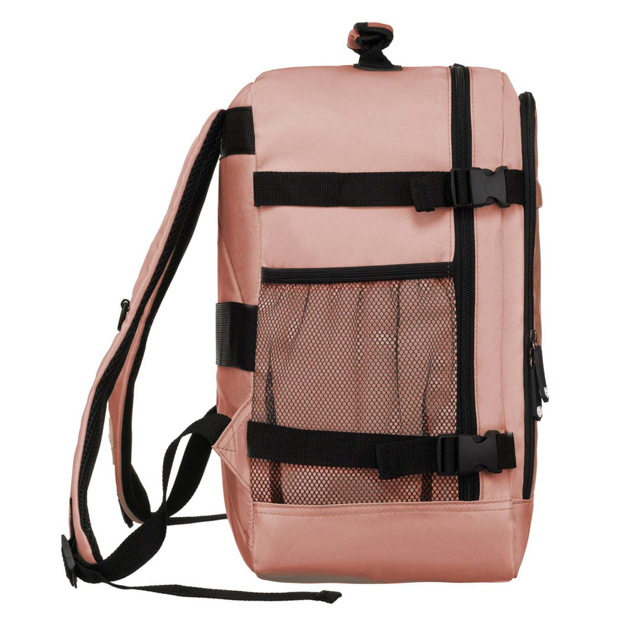 Geräumiger, reisetauglicher Kabinenrucksack mit USB in Rosa – Peterson – Bild 6