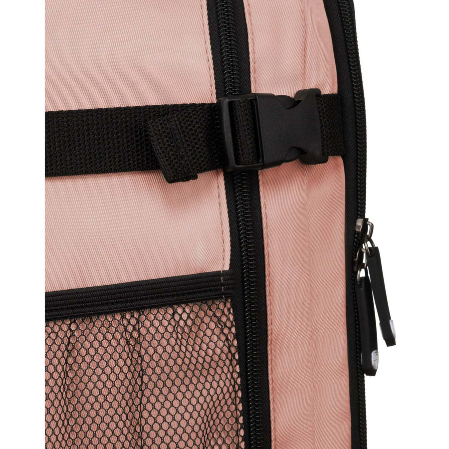 Geräumiger, reisetauglicher Kabinenrucksack mit USB in Rosa – Peterson – Bild 14