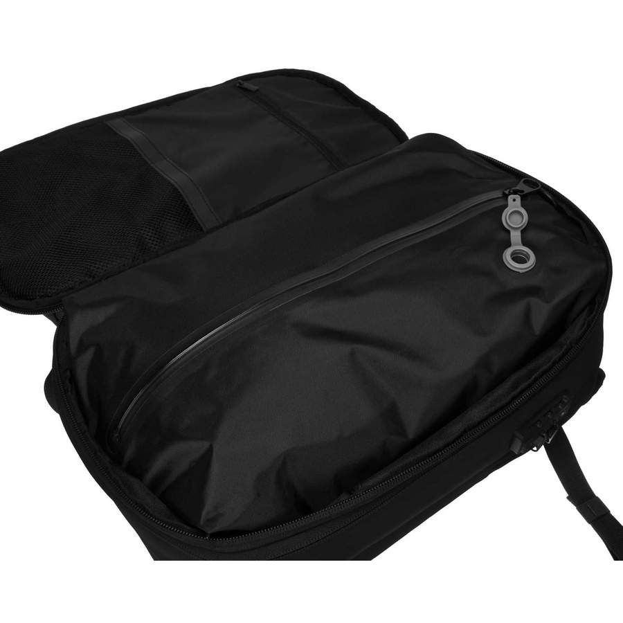 Geräumiger schwarzer Reiserucksack mit Vakuumfach & Laptopfach – Peterson – Bild 16