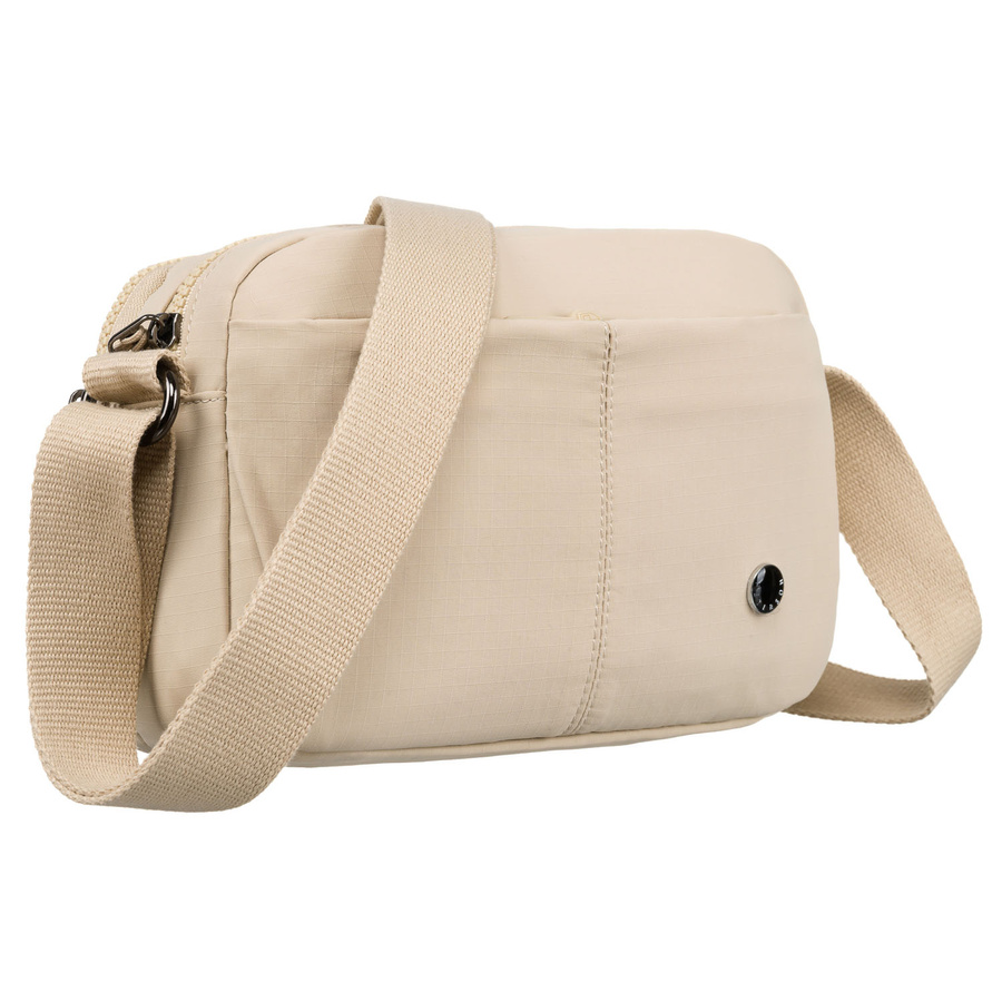 Beige Damen Umhängetasche mit verstellbarem Riemen – Peterson
