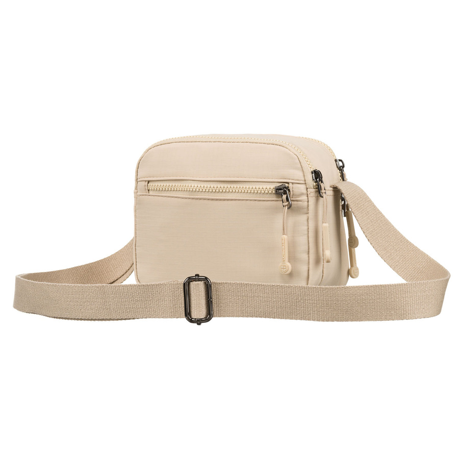 Beige Damen Umhängetasche aus Polyester – Peterson – Bild 7