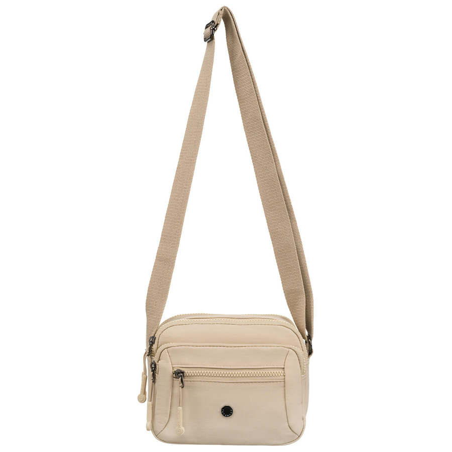 Beige Damen Umhängetasche aus Polyester – Peterson – Bild 9