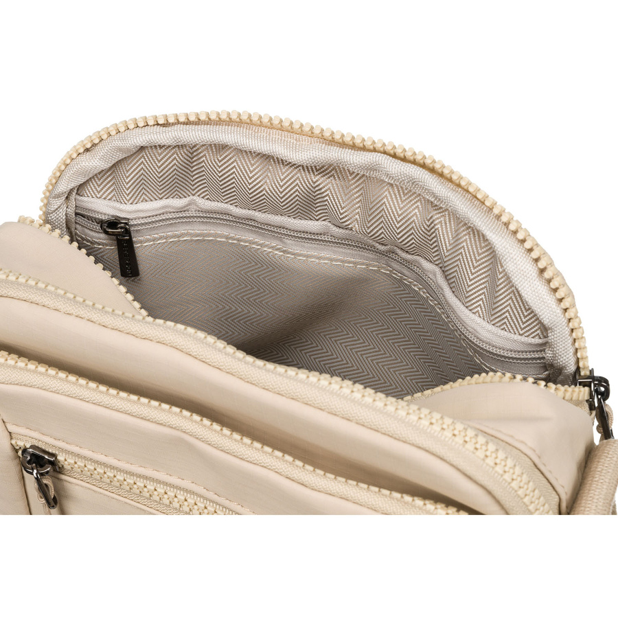 Beige Damen Umhängetasche aus Polyester – Peterson – Bild 10