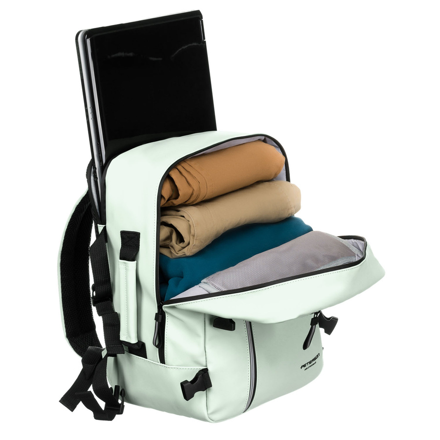 Reiserucksack aus Kunststoff in Hellgrün – Peterson – Bild 7