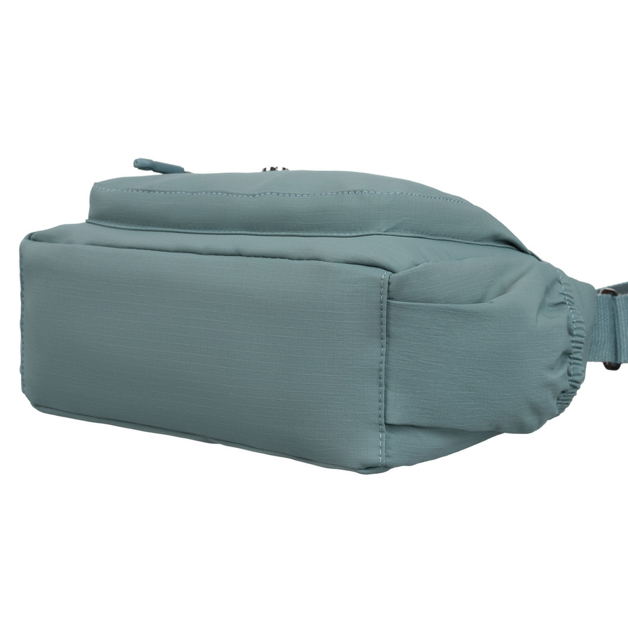 Blaue Damen Handtasche aus Polyester mit Front-Reißverschlusstasche – Peterson – Bild 12