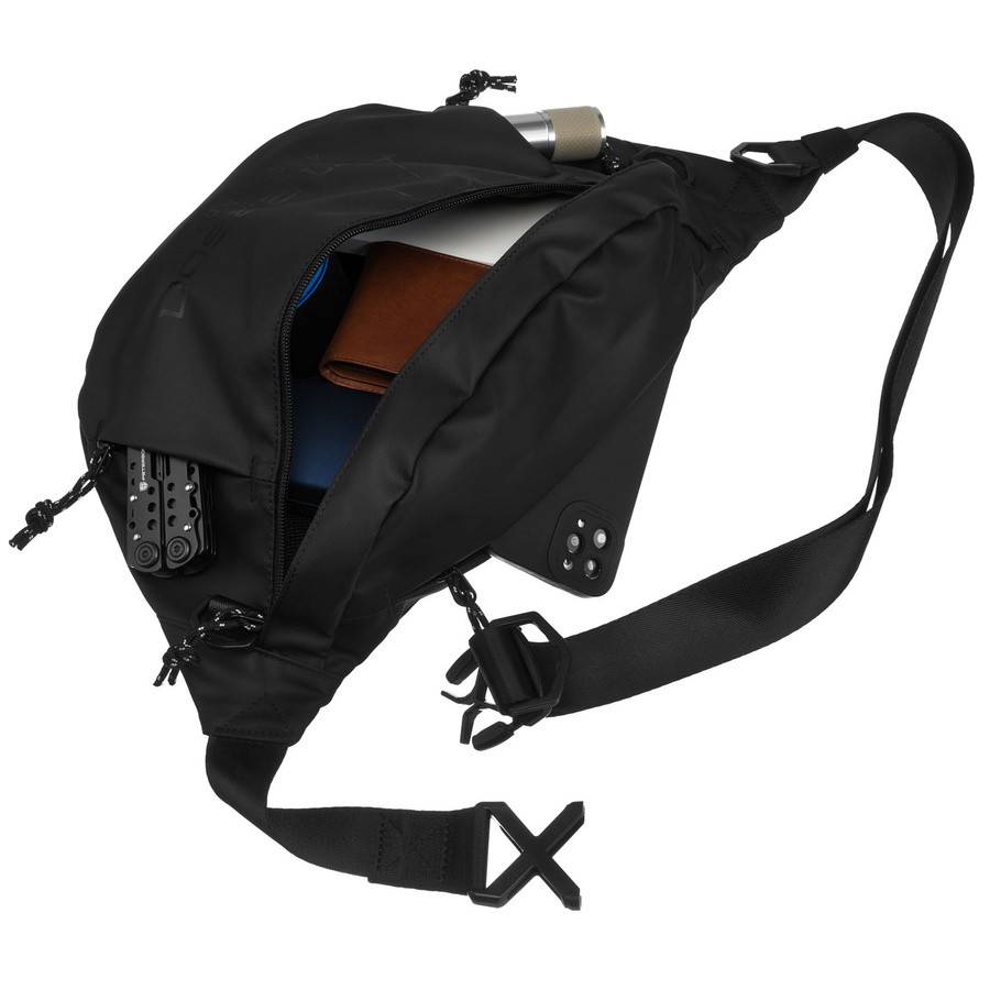 Große Herren Gürteltasche aus Synthetikmaterial in Schwarz – Peterson – Bild 5