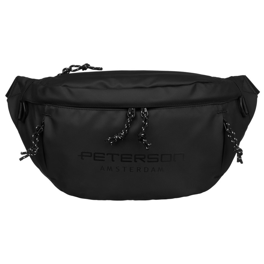 Große Herren Gürteltasche aus Synthetikmaterial in Schwarz – Peterson – Bild 2