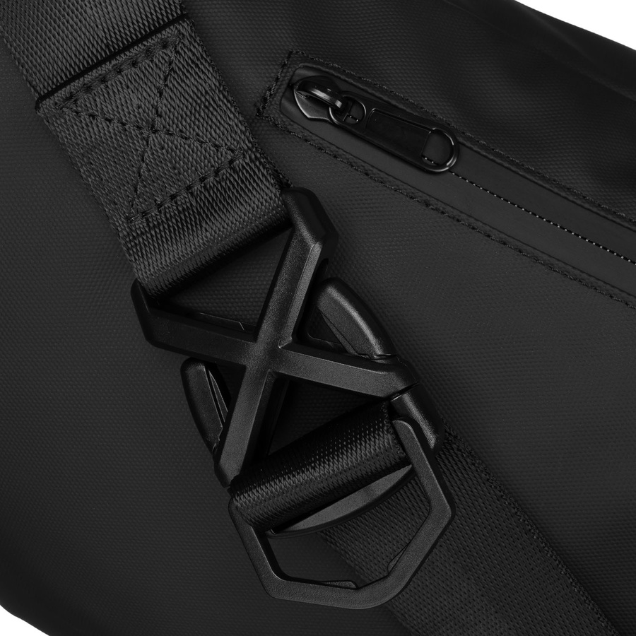 Große Herren Gürteltasche aus Synthetikmaterial in Schwarz – Peterson – Bild 11
