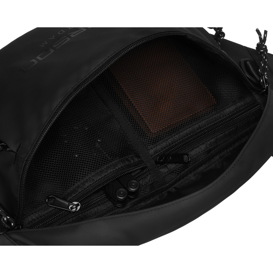 Große Herren Gürteltasche aus Synthetikmaterial in Schwarz – Peterson – Bild 9