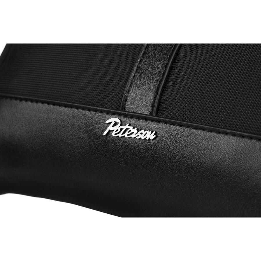 Herren Handtasche aus Polyester & Öko-Leder in Schwarz – Peterson – Bild 8