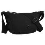 Sportliche Damen Handtasche aus schwarzem Polyester – Peterson