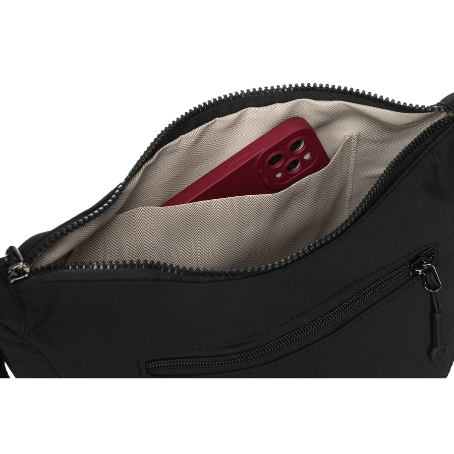 Sportliche Damen Handtasche aus schwarzem Polyester – Peterson – Bild 9