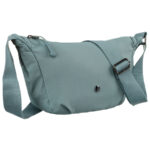 Blaue Damen Handtasche aus Polyester mit Reißverschlussfach – Peterson