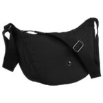 Klassische, städtische Damen Handtasche aus schwarzem Polyester – Peterson