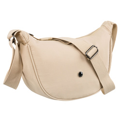 Beige Damen-Handtasche aus Polyester mit verstellbarem Gürtel – Peterson