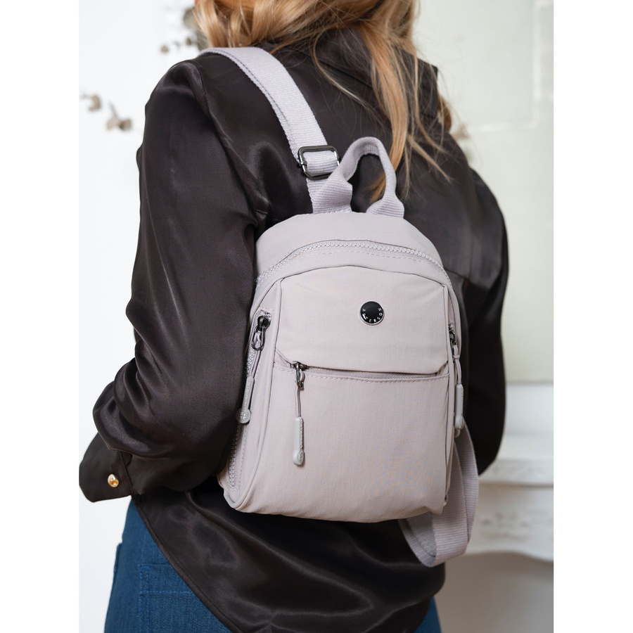 City Damen-Rucksack aus Polyester in modischer Lila-Farbe – Peterson