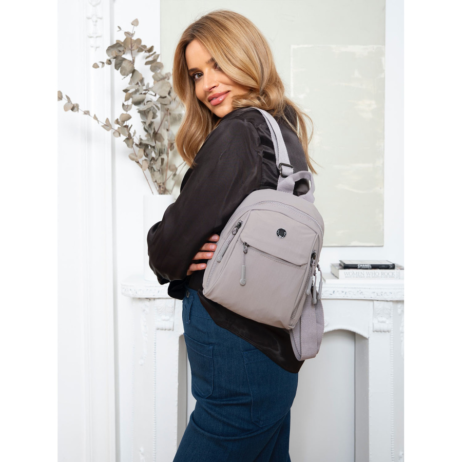 City Damen-Rucksack aus Polyester in modischer Lila-Farbe – Peterson – Bild 3
