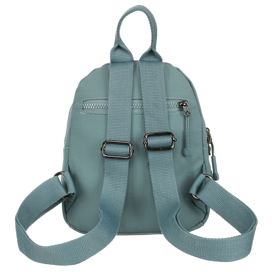 Kleiner Damen-Rucksack aus Polyester in Blau mit Reißverschlusstaschen – Peterson – Bild 5