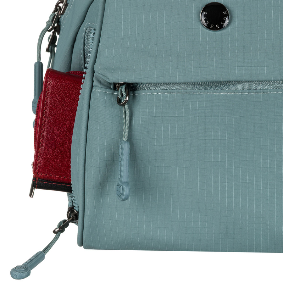Kleiner Damen-Rucksack aus Polyester in Blau mit Reißverschlusstaschen – Peterson – Bild 8