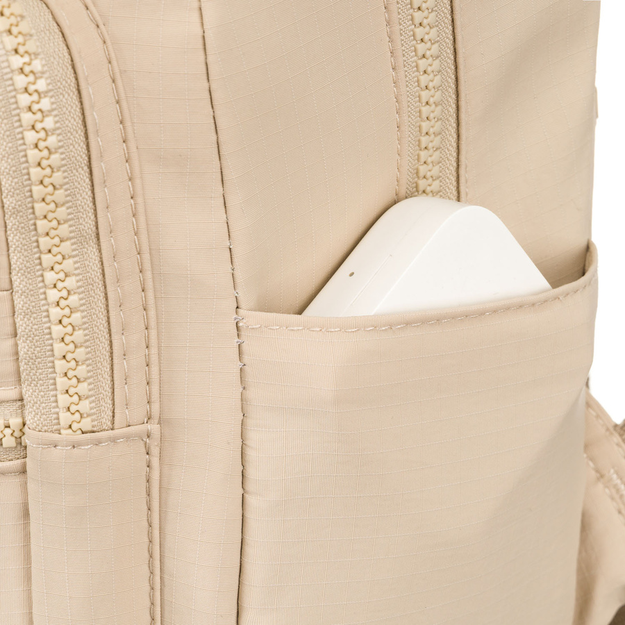 Beiger Damen Rucksack mit einem Hauptfach und verstellbaren Schulterriemen – Peterson – Bild 11