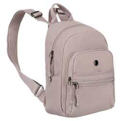 Damen Rucksack in Lila mit einem Hauptfach aus Polyester – Peterson