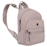 Damen Rucksack in Lila mit einem Hauptfach aus Polyester – Peterson