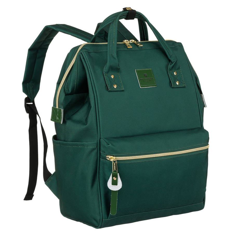 Grüner Damen Reiserucksack mit Laptopfach aus Polyester – Peterson
