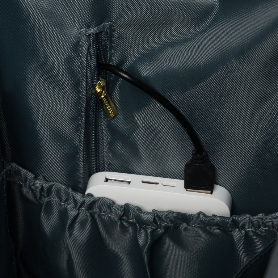 Grüner Damen Reiserucksack mit Laptopfach aus Polyester – Peterson – Bild 14