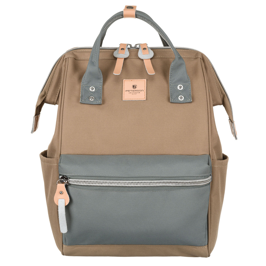 Zweifarbiger Damen Kabinenrucksack mit einem Fach und neun Taschen – Peterson – Bild 2