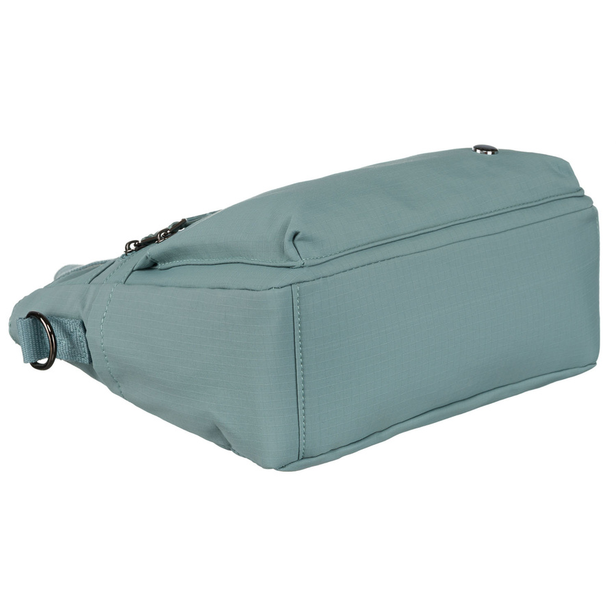 Kleine, blaue Damen Shopper aus Polyester mit Reißverschlusstaschen – Peterson – Bild 12