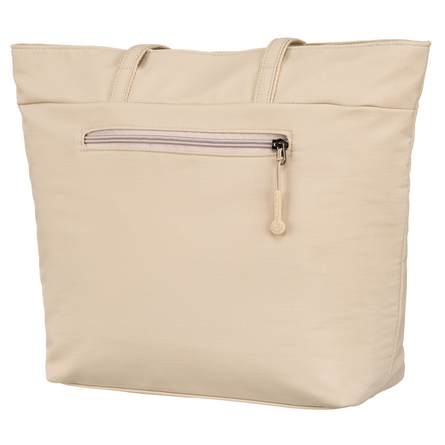 Geräumige Damen Shopper aus Polyester in Beige mit einem Hauptfach – Peterson – Bild 8