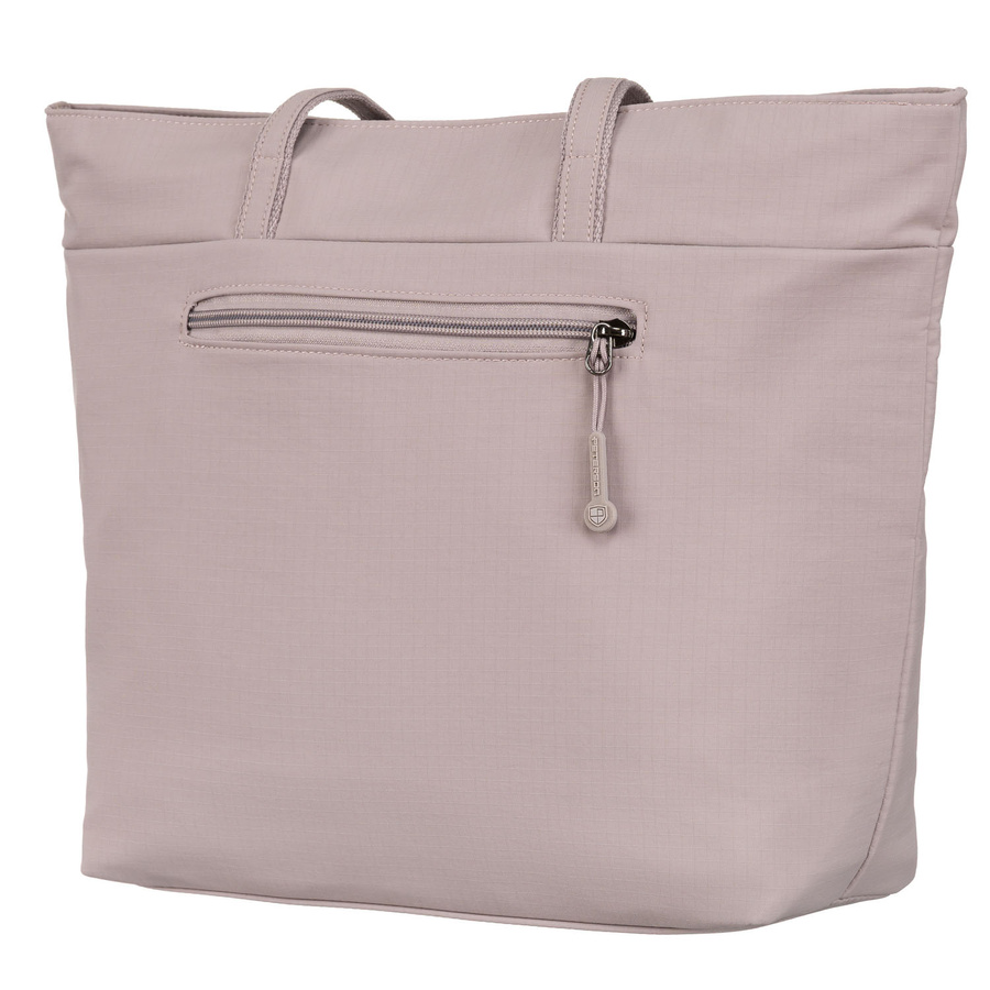 Damen Shopper aus Polyester in Lila mit einem Hauptfach und Fronttasche – Peterson – Bild 4