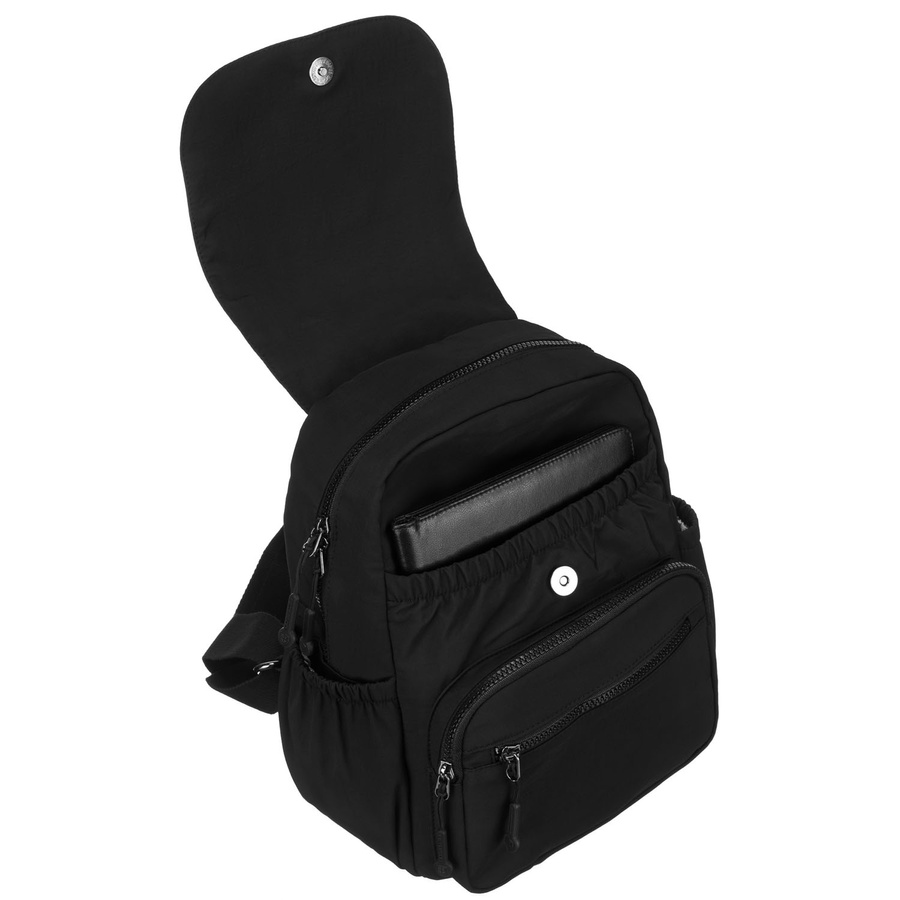 Modischer Damen Rucksack aus Polyester in Schwarz – Peterson – Bild 7