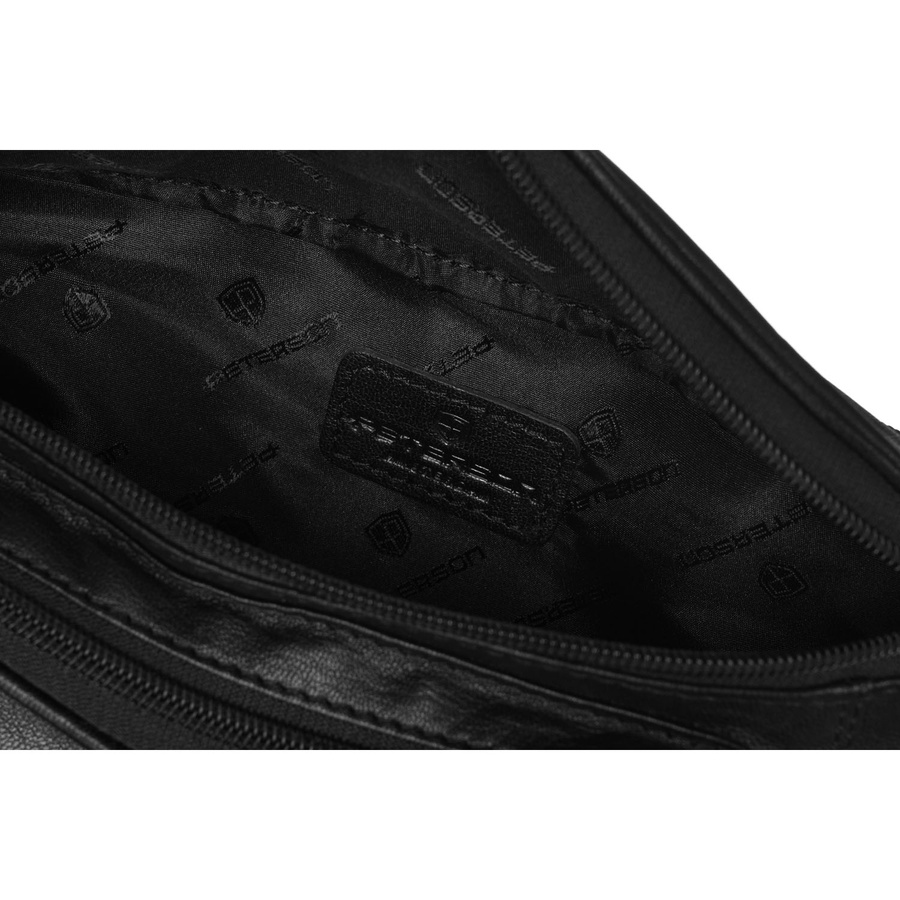 Herren Gürteltasche schwarz aus Leder – Peterson – Bild 9