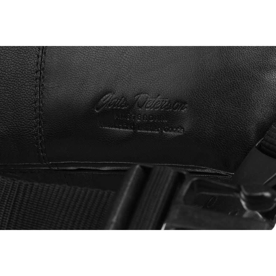Herren Bauchtasche schwarz aus Leder mit Reißverschluss – Peterson – Bild 7
