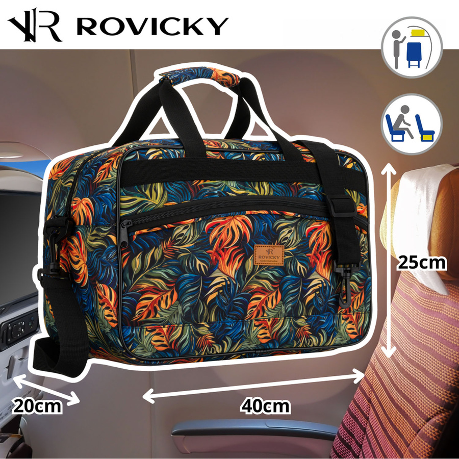 Bunte, leichte Reisetasche aus robustem Polyester – Rovicky – Bild 2