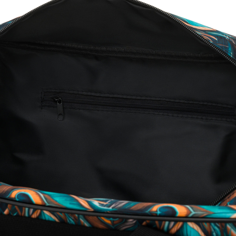 Reisetasche aus strapazierfähigem Polyester mit Pflanzenmuster und abnehmbarem Gurt – Rovicky – Bild 9
