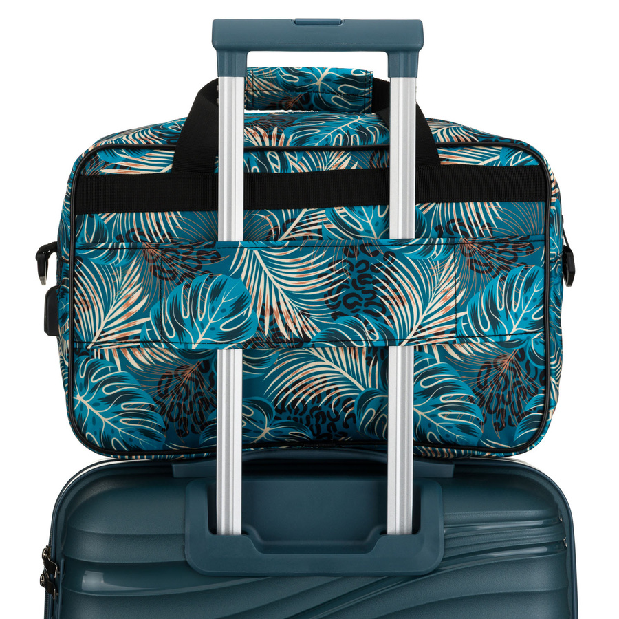 Reisetasche mit Pflanzenmuster und abnehmbarem Gurt – Rovicky – Bild 7